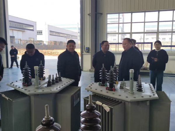 市輸變電裝備及電線電纜產業鏈領導調研英大電力裝備有限公司
